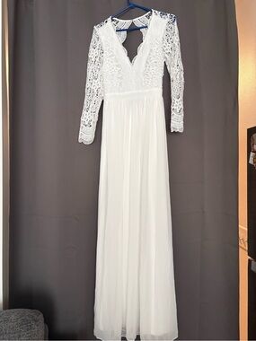 Lulus | Dresses | Madalyn White Lace Maxi Dress From Lulus | Poshmark